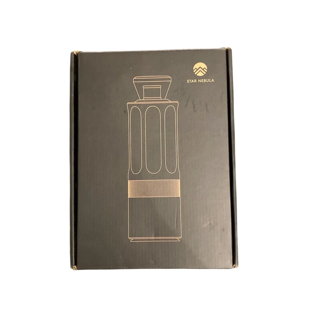 Star Nebula X6 Pro Manual Coffee Grinder Black Folding Handle Conical Burr New
